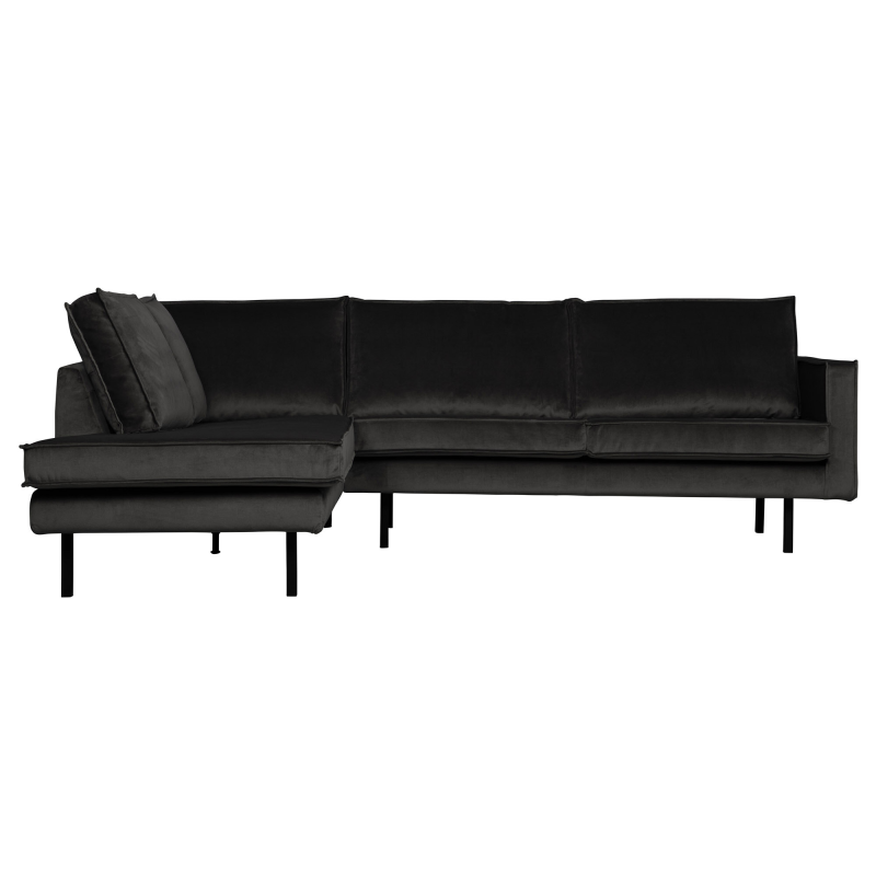 Rodeo Hjørnesofa Venstrevendt Velour Anthracite