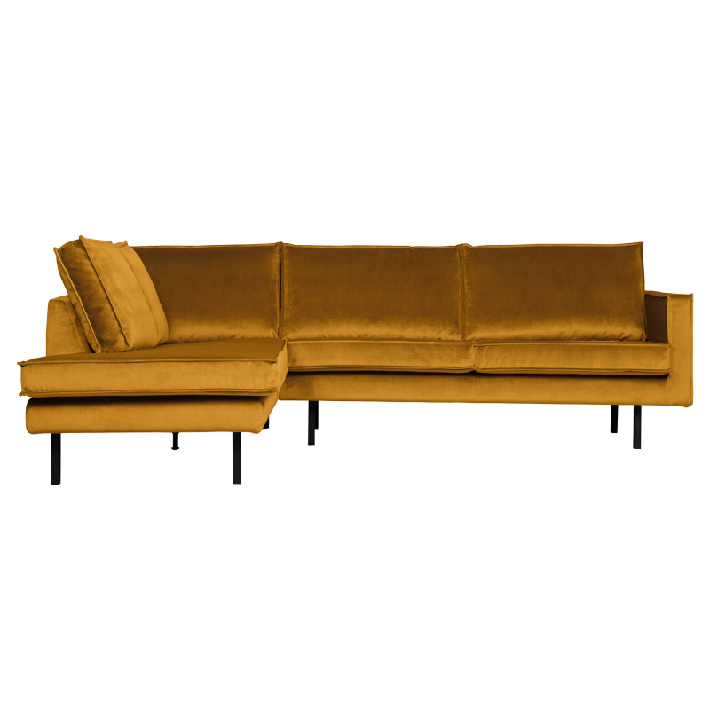 Rodeo Hjørnesofa Venstrevendt Velour Ochre