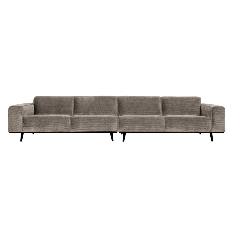 Statement Pers Sofa 372 Flat Rib Clay