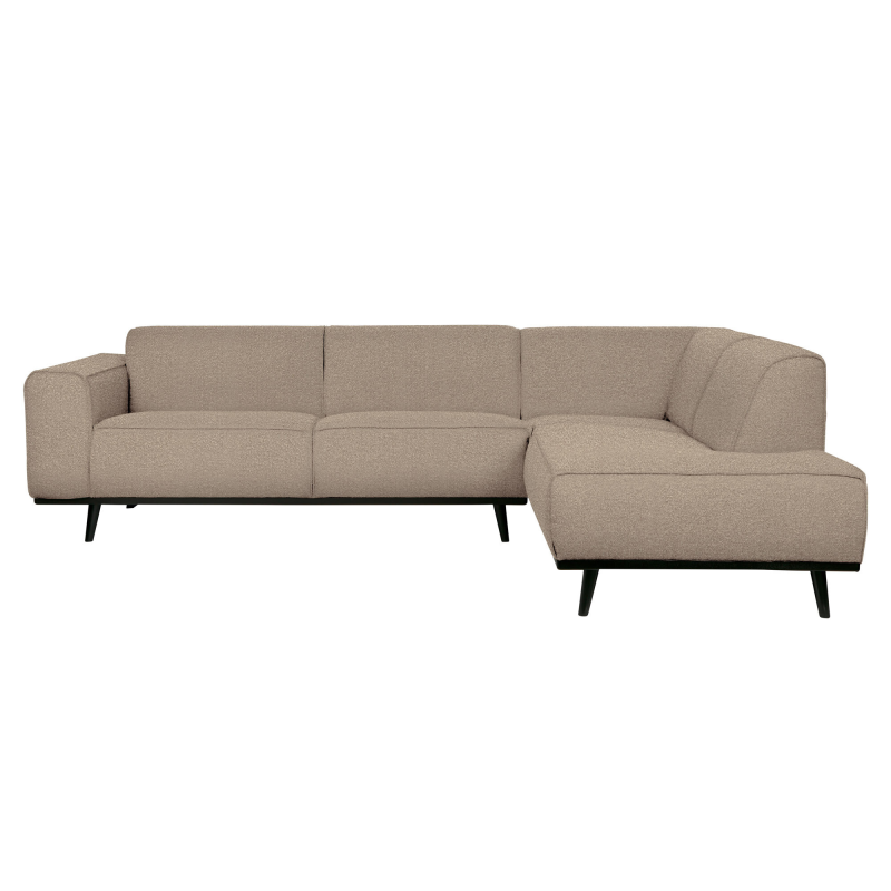 Statement Hjørnesofa Højrevendt Boucle Beige