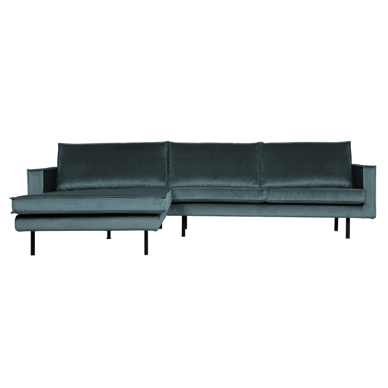 Rodeo Chaiselong Venstrevendt Velour Teal
