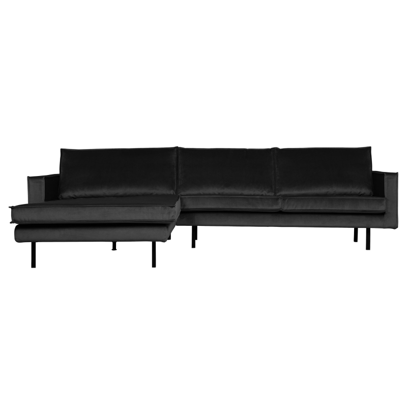 Rodeo Chaiselong Venstrevendt Velour Anthracite