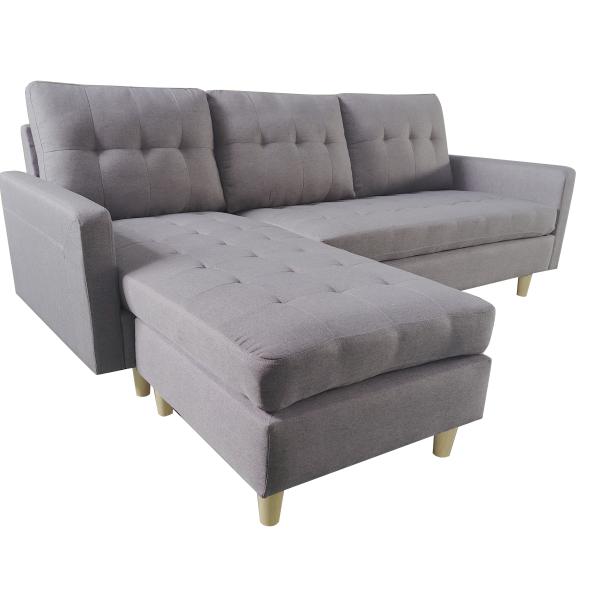 Homeville Leeds Sofa - Mørkegrå, Venstre/Højre Vendt