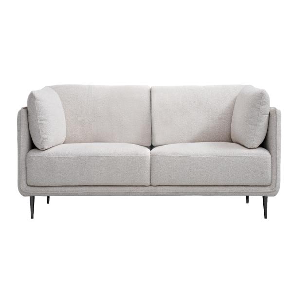Homeville Lucca 2-personers sofa i blødt teddy stof