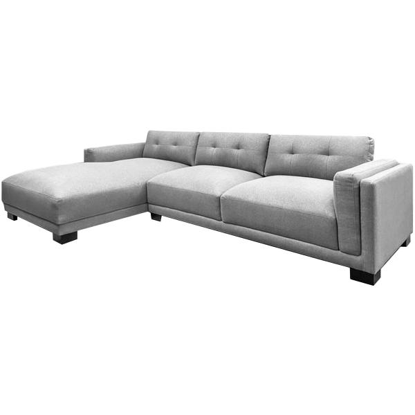 Homeville Napoli Venstrevendt Sofa i Grå - Moderne Design
