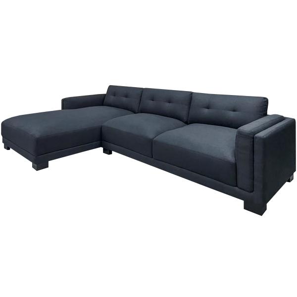 Homeville Napoli Venstrevendt Chaiselong Sofa i Sort