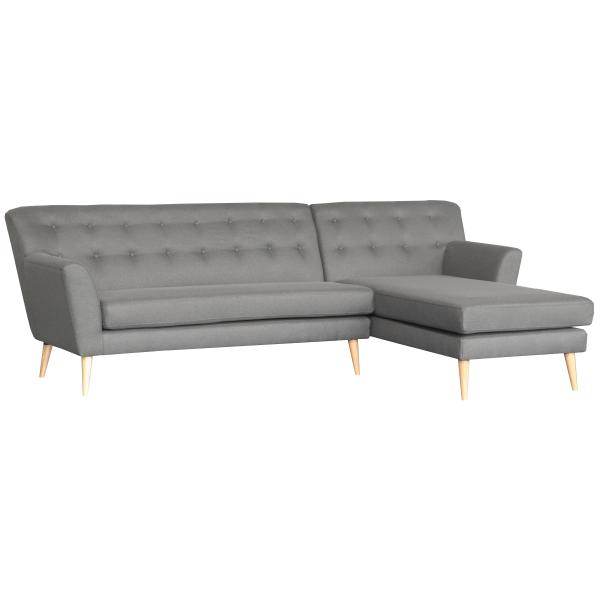 Homeville Padova Mørkegrå Højrevendt Sofa til Stuen