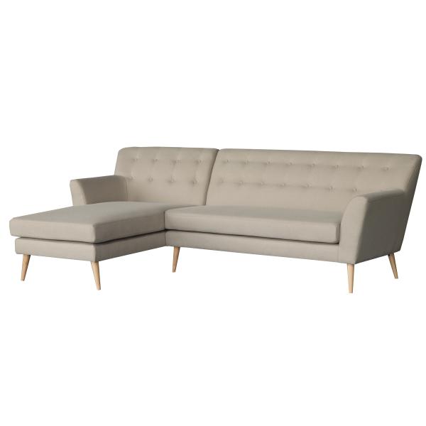 Homeville Padova Venstrevendt Chaiselong Sofa - Beige Elegance