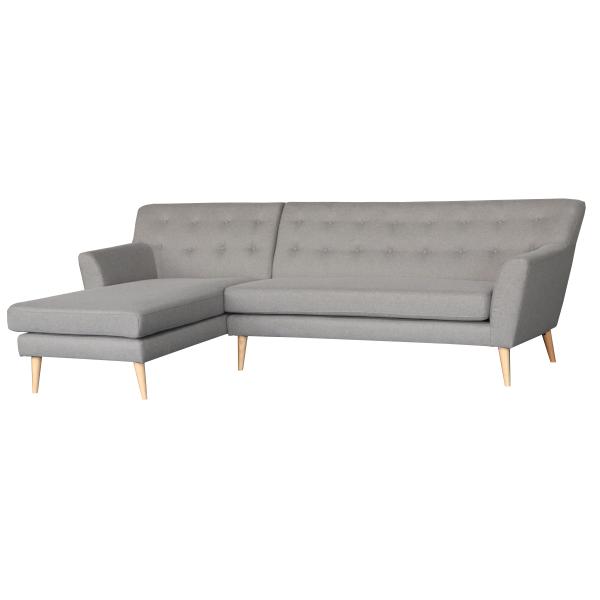 Homeville Padova Venstrevendt Grå Chaiselong Sofa