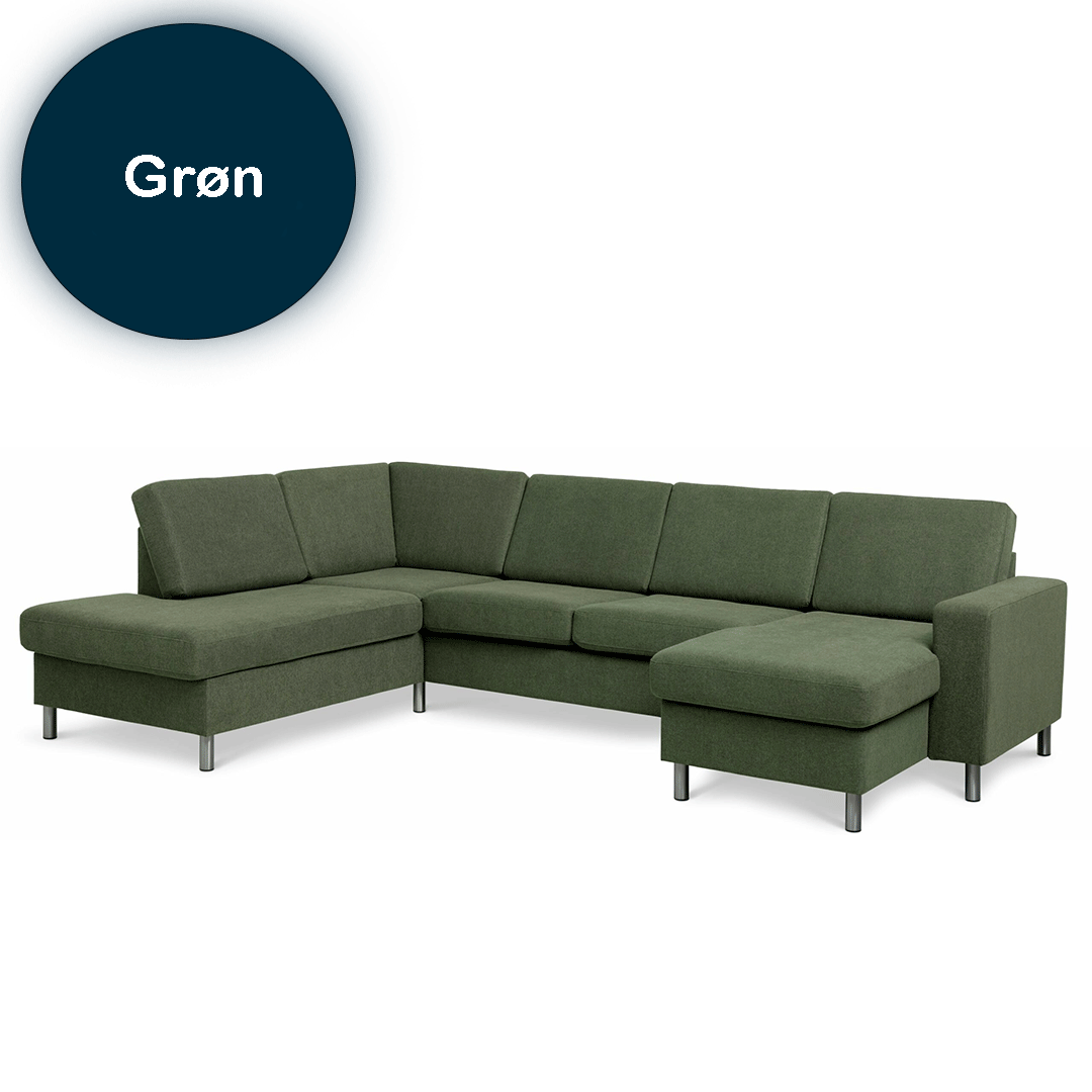 Pan Sofa Højrevendt Grøn