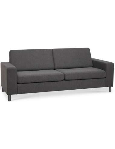 Panset Personers Sofa Polyester B218 D81 Børstet Alugrå Antracit