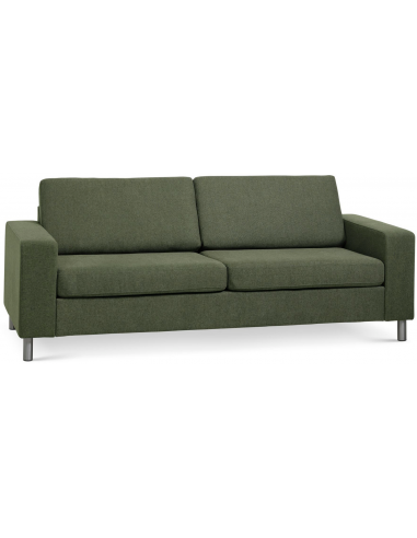 Panset Personers Sofa Polyester B218 D81 Børstet Alugrå Mosgrøn