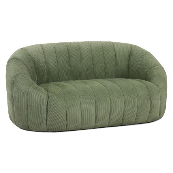 Homeville Parma Pers Sofa Fløjl Grøn