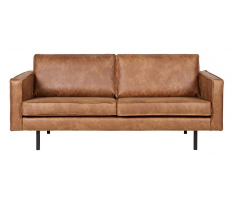 Moderne 2,5-personers sofa i vintage cognac læder