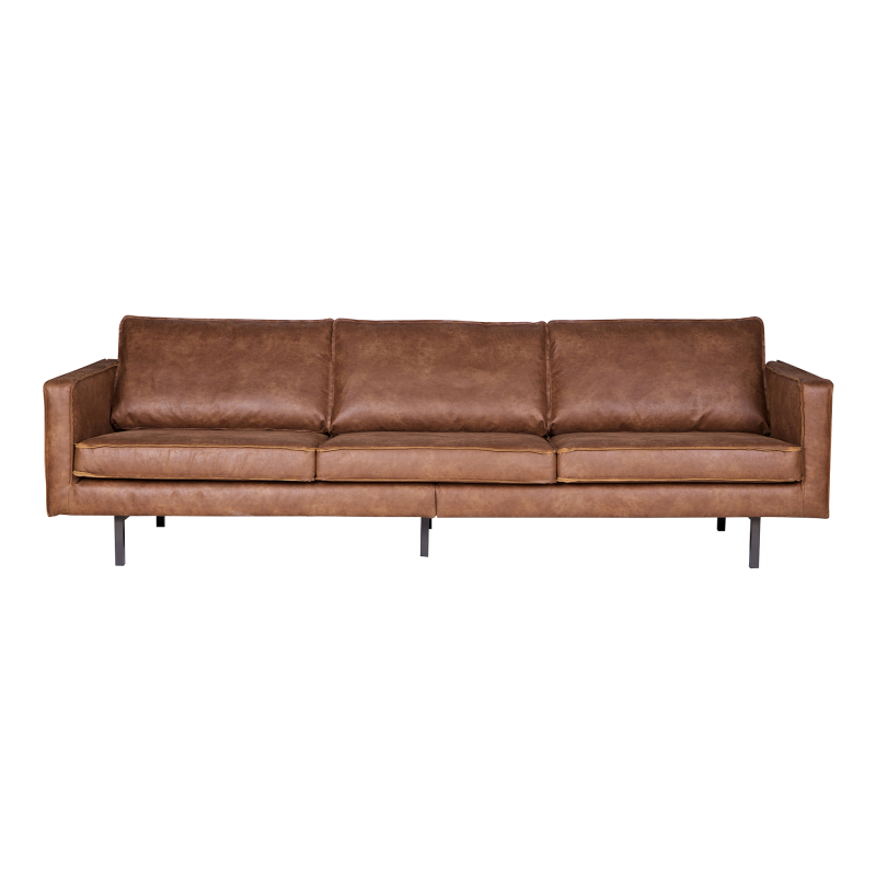 Rodeo 2,5-pers. Sofa i Cognac – Elegant og Bæredygtig Design