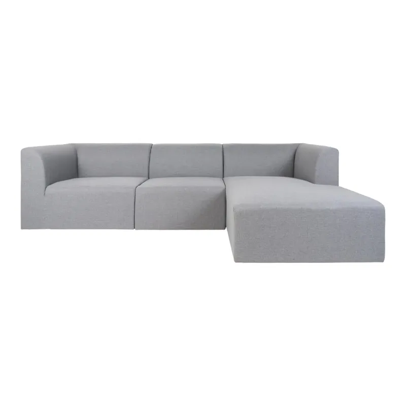 Lysegrå Højrevendt Sofa - Stilfuld Komfort til Dit Hjem