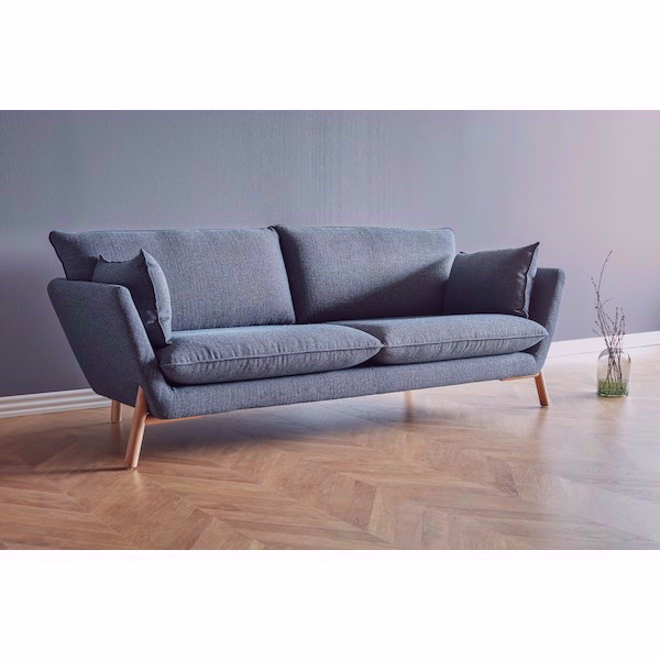 Egelykke 2-personers sofa i blå stof – Skandinavisk stil