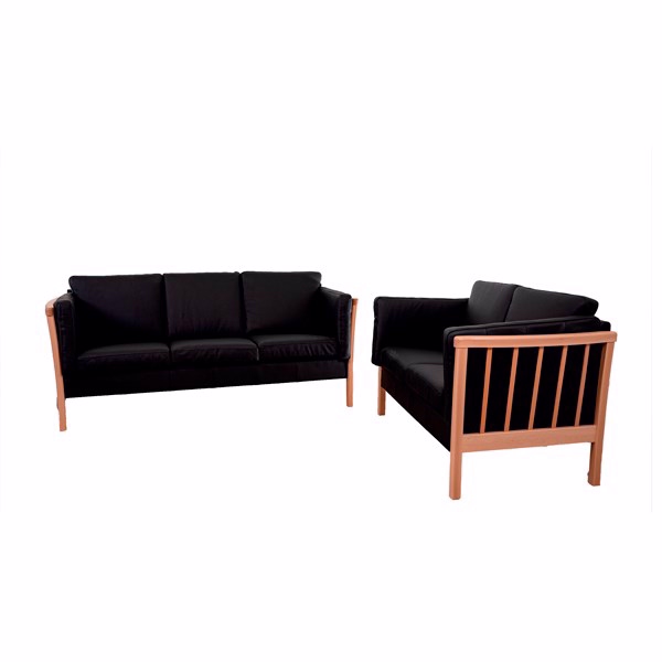 Ida Tremme Sofasæt i Ægte Læder - Klassisk Design