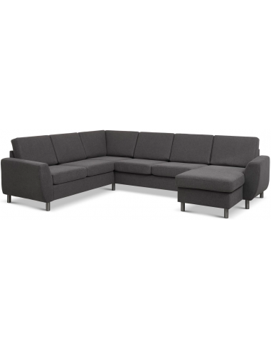 Wendy Sofa Polyester B295 D230 Børstet Alugrå Antracit
