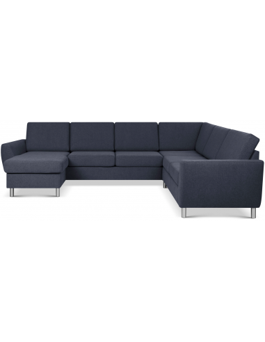 Wendy Sofa Polyester B295 D230 Børstet Alugrå Dyb Blå