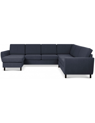 Wendy Sofa Polyester B295 D230 Sort Dyb Blå